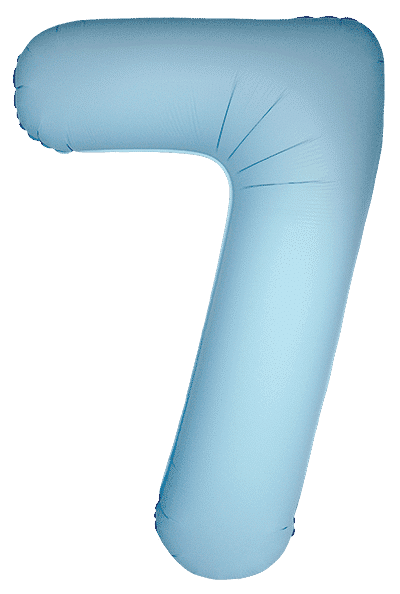Number 7 Slim - 34"/86cm, Matte Baby Blue