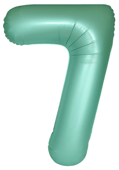 Number 7 Slim - 34"/86cm, Satin Turquoise