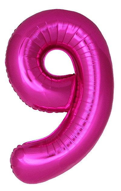 Number 9 Slim - 34"/86cm, Fuchsia