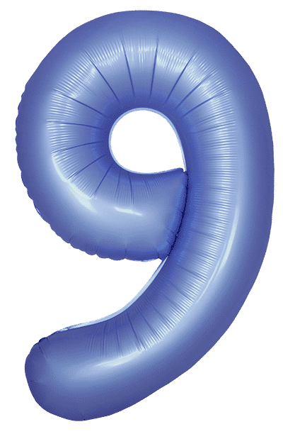 Number 9 Slim - 34"/86cm, Satin Blue Reflex