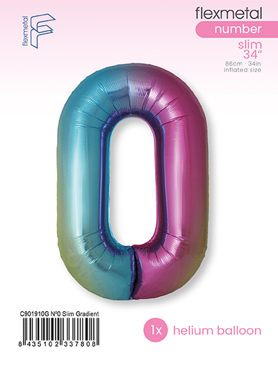 Number 0 Slim - Single Pack, Gradient