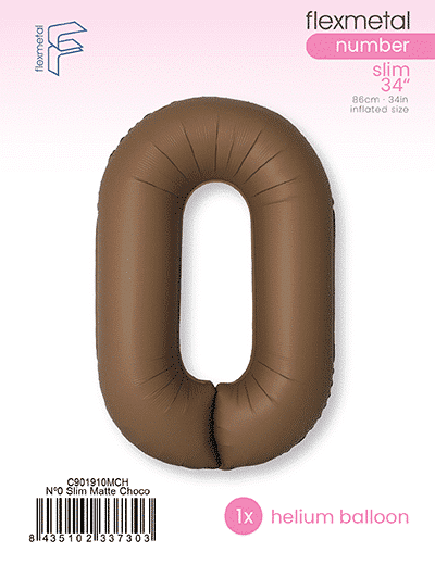 Number 0 Slim - Single Pack, Matte Choco Brown