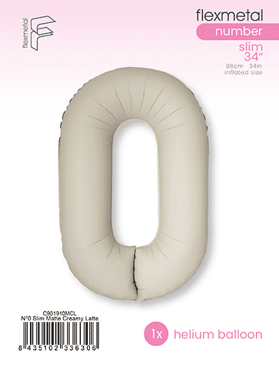 Number 0 Slim - Single Pack, Matte Creamy Latte