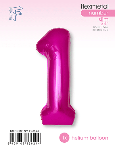 Number 1 Slim - Single Pack, Fuchsia