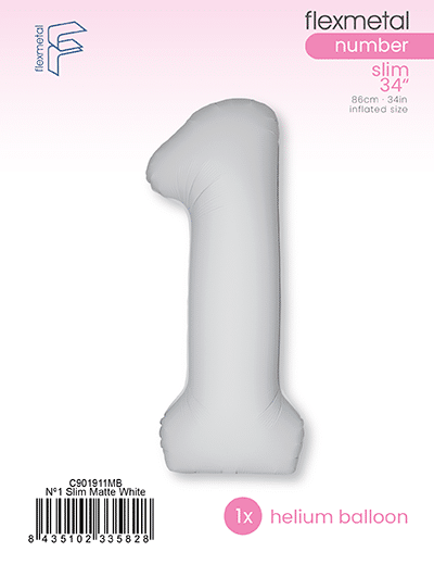 Number 1 Slim - Single Pack, Matte White