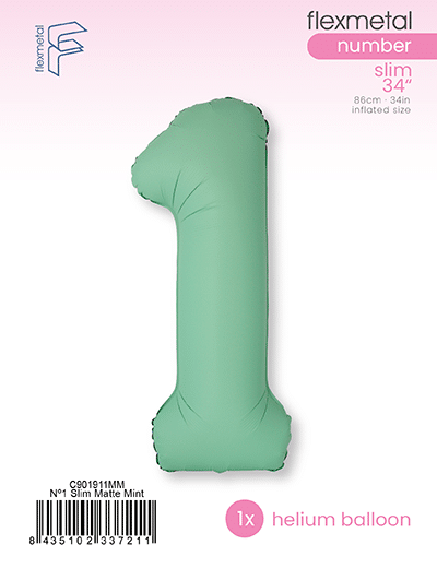 Number 1 Slim - Single Pack, Matte Mint