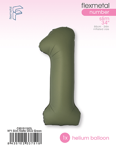 Number 1 Slim - Single Pack, Matte Olive Green