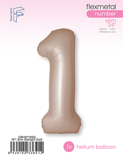 Number 1 Slim - Single Pack, Matte Starlight Gold