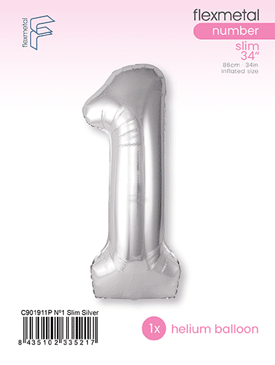 Number 1 Slim - Single Pack, Silver