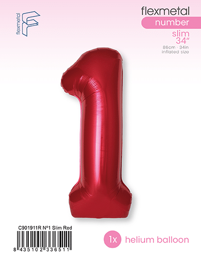 Number 1 Slim - Single Pack, Red