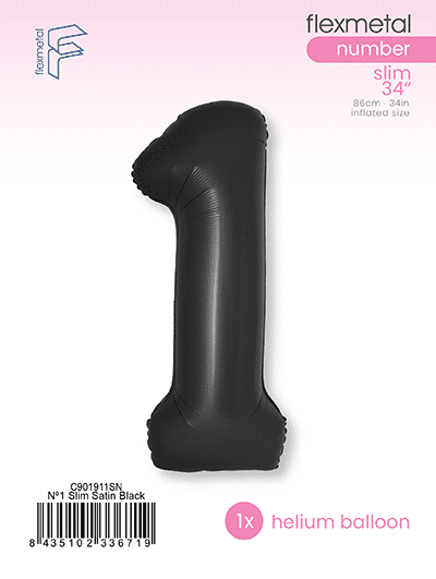 Number 1 Slim - Single Pack, Satin Black