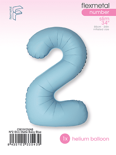 Number 2 Slim - Single Pack, Matte Baby Blue