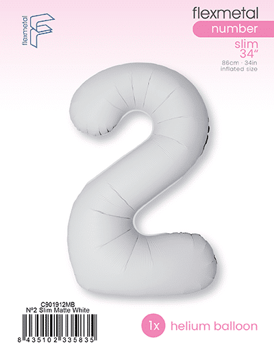 Number 2 Slim - Single Pack, Matte White