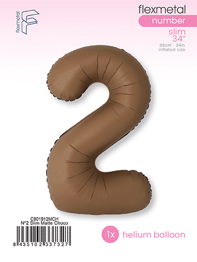 Number 2 Slim - Single Pack, Matte Choco Brown