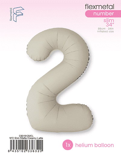 Number 2 Slim - Single Pack, Matte Creamy Latte