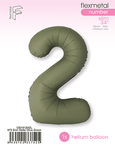 Number 2 Slim - Single Pack, Matte Olive Green