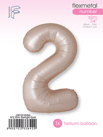 Number 2 Slim - Single Pack, Matte Starlight Gold