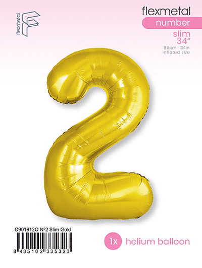 Number 2 Slim - Single Pack, Gold