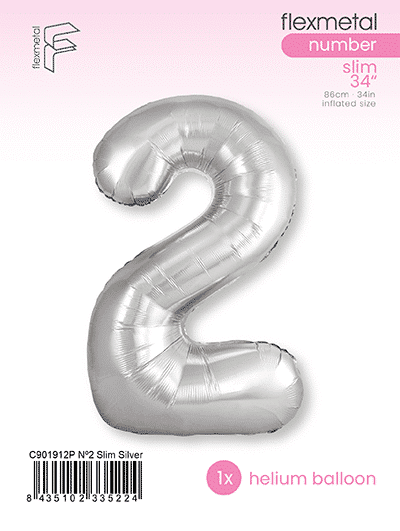 Number 2 Slim - Single Pack, Silver