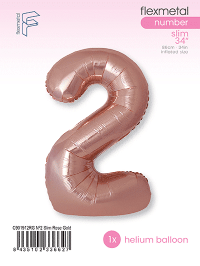 Number 2 Slim - Single Pack, Rose Gold