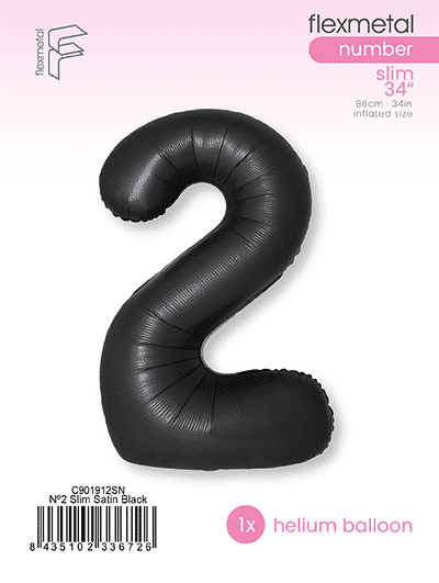 Number 2 Slim - Single Pack, Satin Black