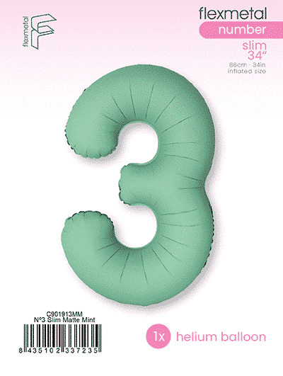 Number 3 Slim - Single Pack, Matte Mint