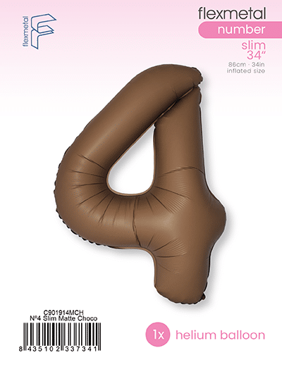 Number 4 Slim - Single Pack, Matte Choco Brown