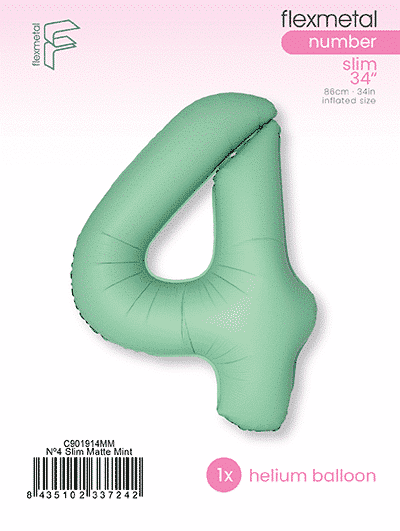 Number 4 Slim - Single Pack, Matte Mint