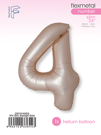 Number 4 Slim - Single Pack, Matte Starlight Gold