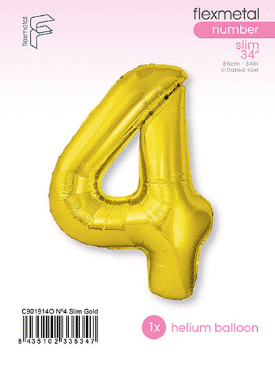 Number 4 Slim - Single Pack, Gold