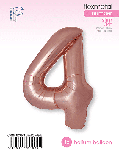 Number 4 Slim - Single Pack, Rose Gold