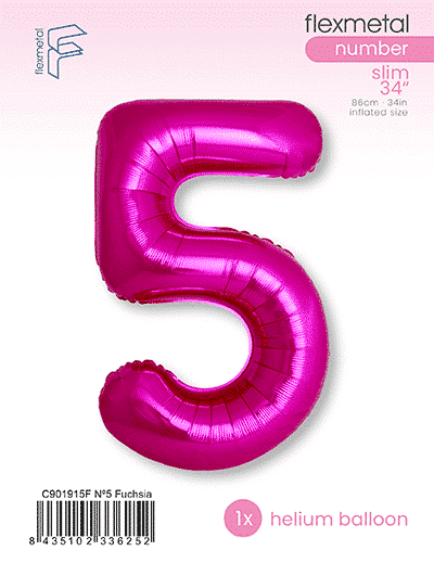 Number 5 Slim - Single Pack, Fuchsia