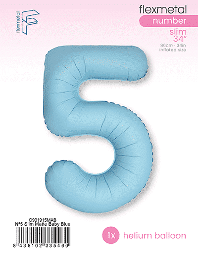 Number 5 Slim - Single Pack, Matte Baby Blue