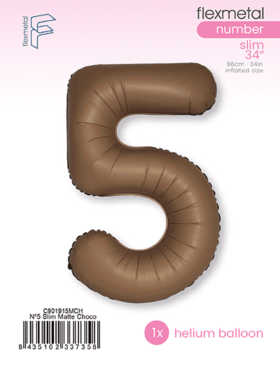 Number 5 Slim - Single Pack, Matte Choco Brown