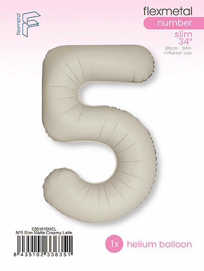 Number 5 Slim - Single Pack, Matte Creamy Latte