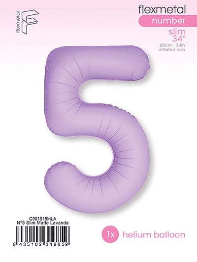 Number 5 Slim - Single Pack, Matte Lavanda