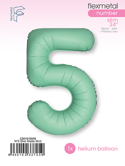Number 5 Slim - Single Pack, Matte Mint