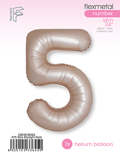 Number 5 Slim - Single Pack, Matte Starlight Gold