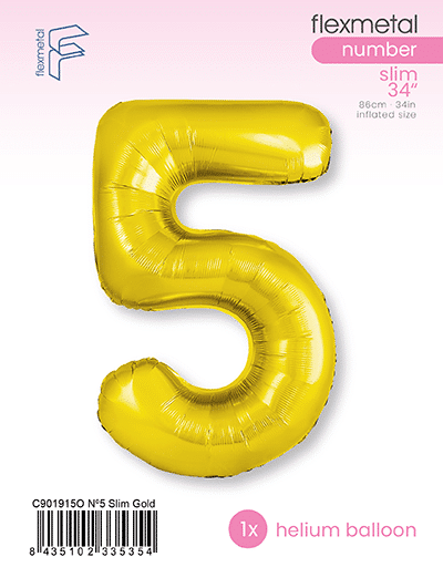 Number 5 Slim - Single Pack, Gold