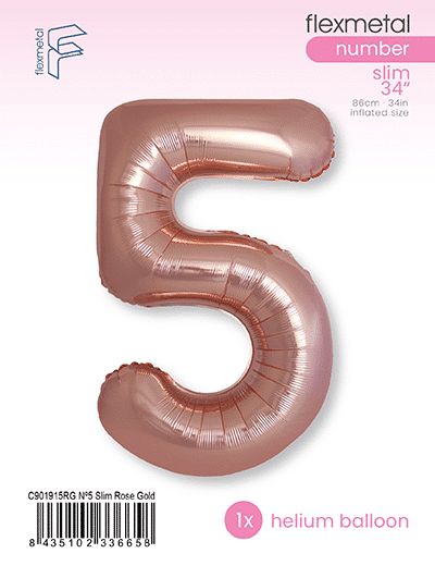 Number 5 Slim - Single Pack, Rose Gold