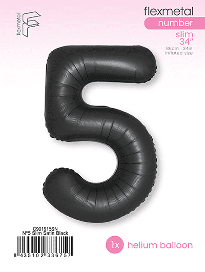 Number 5 Slim - Single Pack, Satin Black