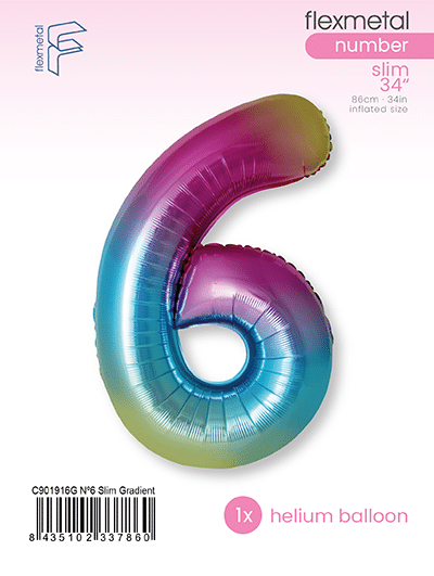 Number 6 Slim - Single Pack, Gradient