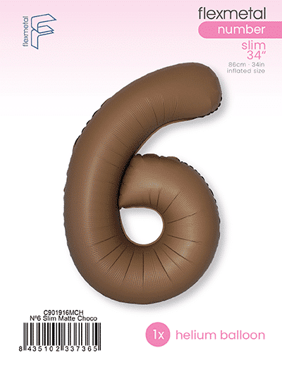 Number 6 Slim - Single Pack, Matte Choco Brown