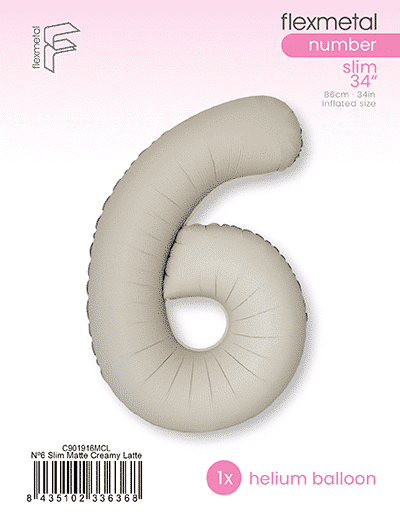 Number 6 Slim - Single Pack, Matte Creamy Latte