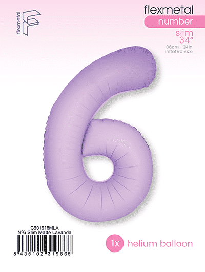 Number 6 Slim - Single Pack, Matte Lavanda