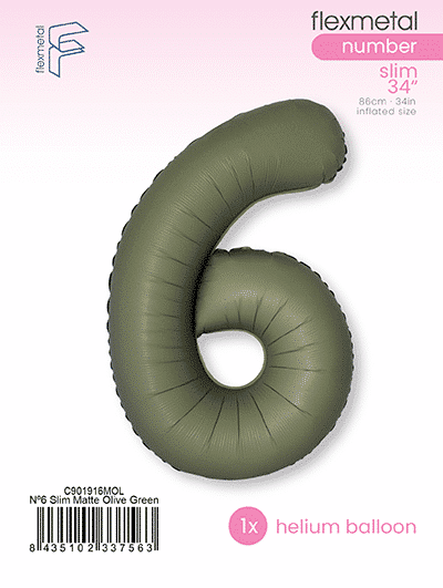 Number 6 Slim - Single Pack, Matte Olive Green