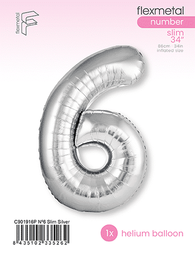 Number 6 Slim - Single Pack, Silver