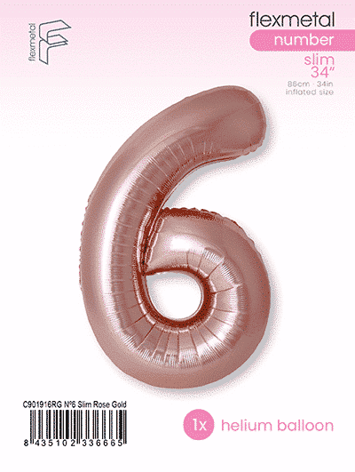 Number 6 Slim - Single Pack, Rose Gold