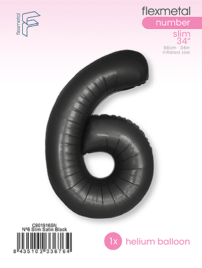 Number 6 Slim - Single Pack, Satin Black