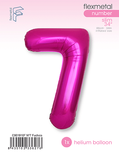 Number 7 Slim - Single Pack, Fuchsia